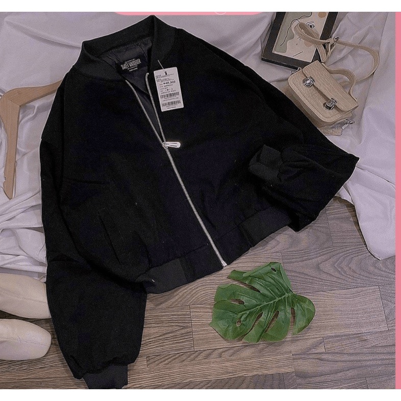 Áo Khoác Bomber Da Lộn Nữ Form Lửng HOT KSB [ CAM KẾT CHUẨN ĐẸP HÌNH THẬT 100% ]