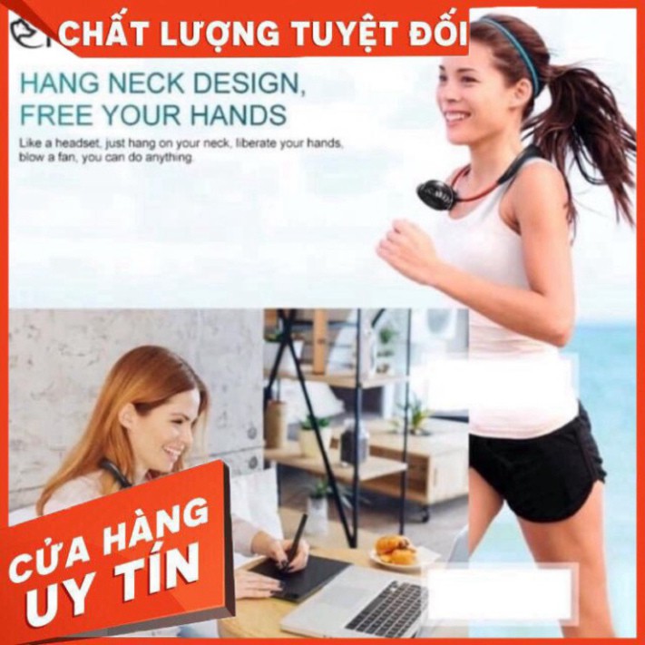 🌦️Bảo Hành 3 Tháng🌦️ Quạt Mini Mùa Hè Đeo Cổ Tích Điện Gấp Gọn, Điều Chỉnh Hướng Theo Ý Muốn Tiện Dụng- VietShop