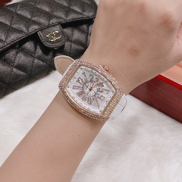 Đồng hồ Nữ Franck muller dây da, phiên bản sắc màu, hàng full box, thẻ bào hành 12 tháng - Dongho.franck.muller | BigBuy360 - bigbuy360.vn