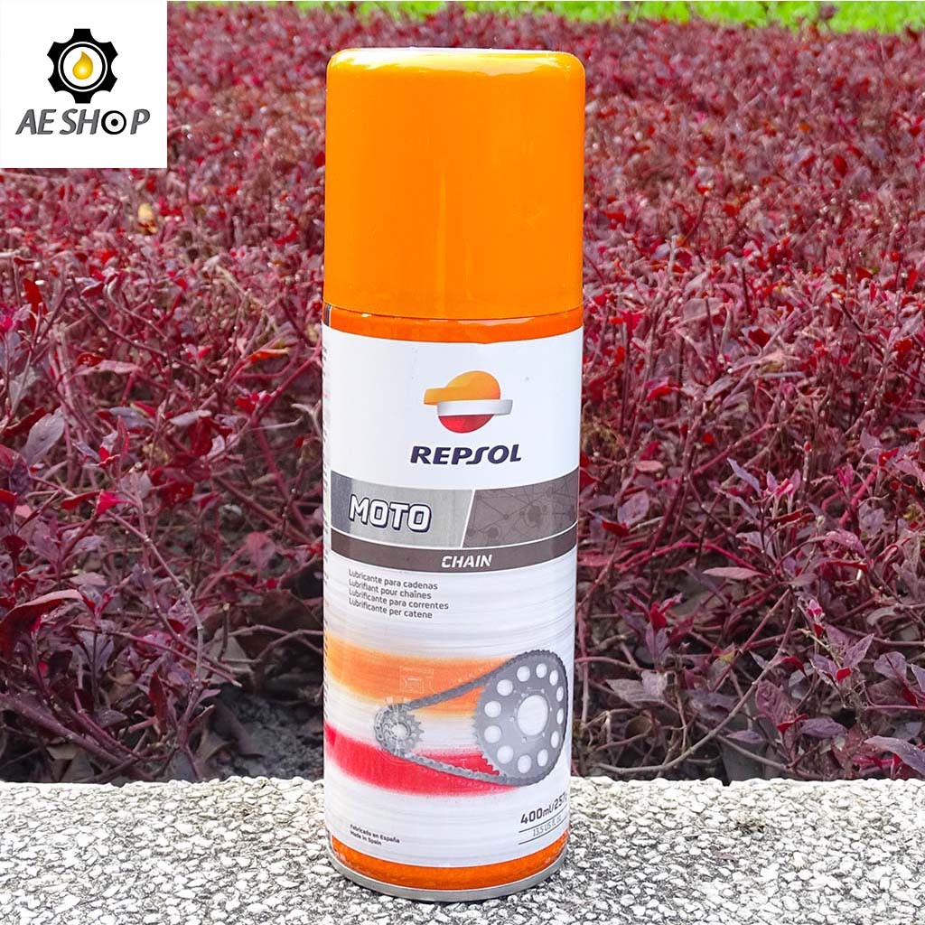 [Chính Hãng] Chai Dưỡng Sên Repsol Moto Chain Lube, Giúp Bôi Trơn Và Chống Rỉ Sét Sên Xe Máy 400ML