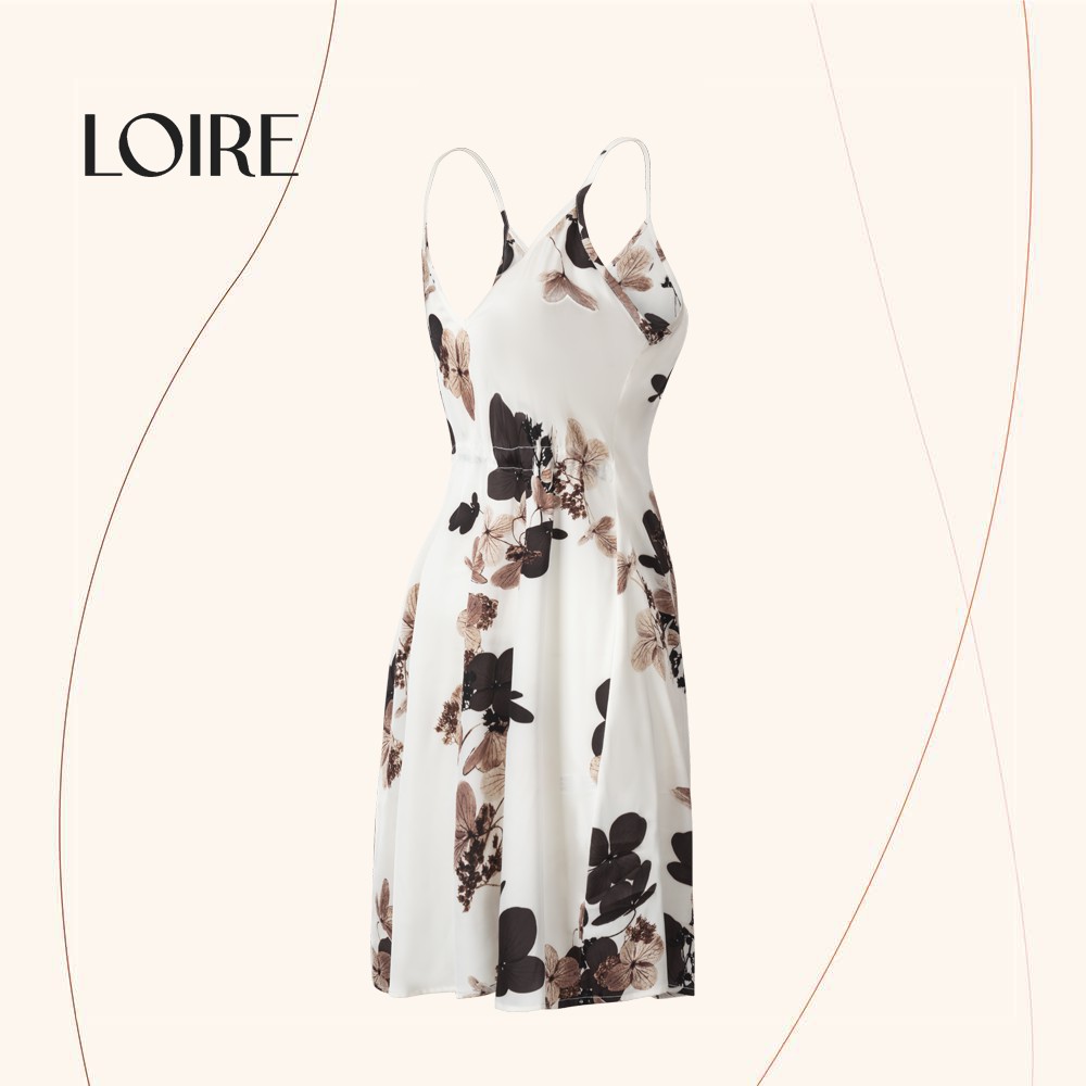 Váy Lụa 2 Dây Mềm Mại Đắp Chéo Buộc Eo Loirechic LSL08 | BigBuy360 - bigbuy360.vn