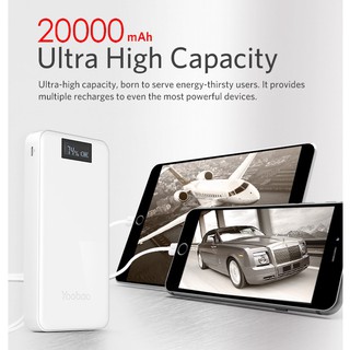 Pin sạc dự phòng điện thoại yoobao 20000 lcd