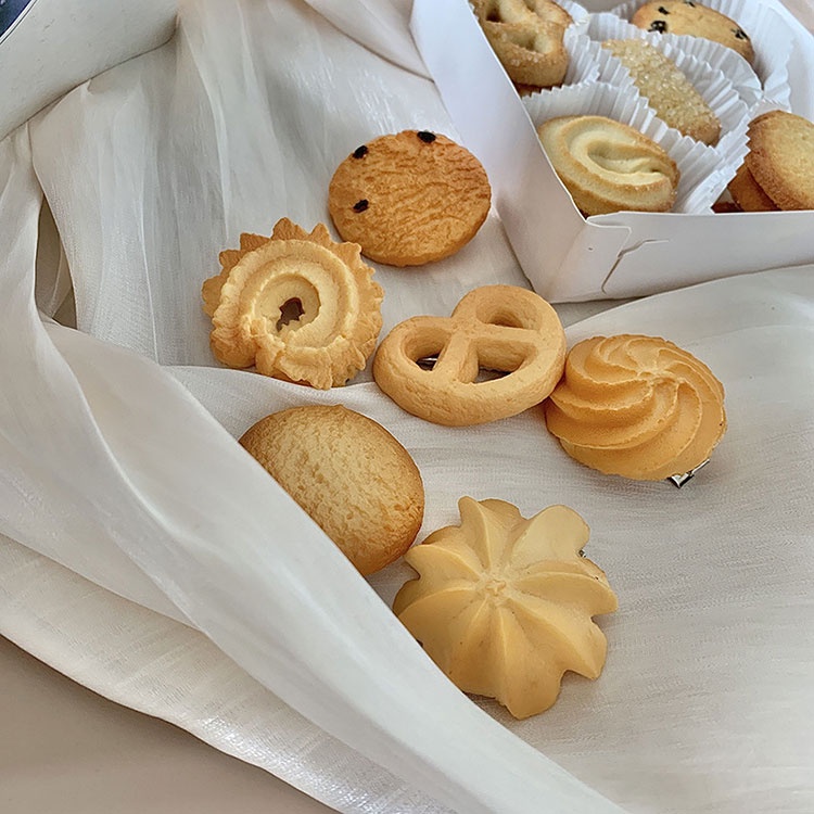 Kẹp tóc hình bánh quy xốp giả hàn quốc hot K23