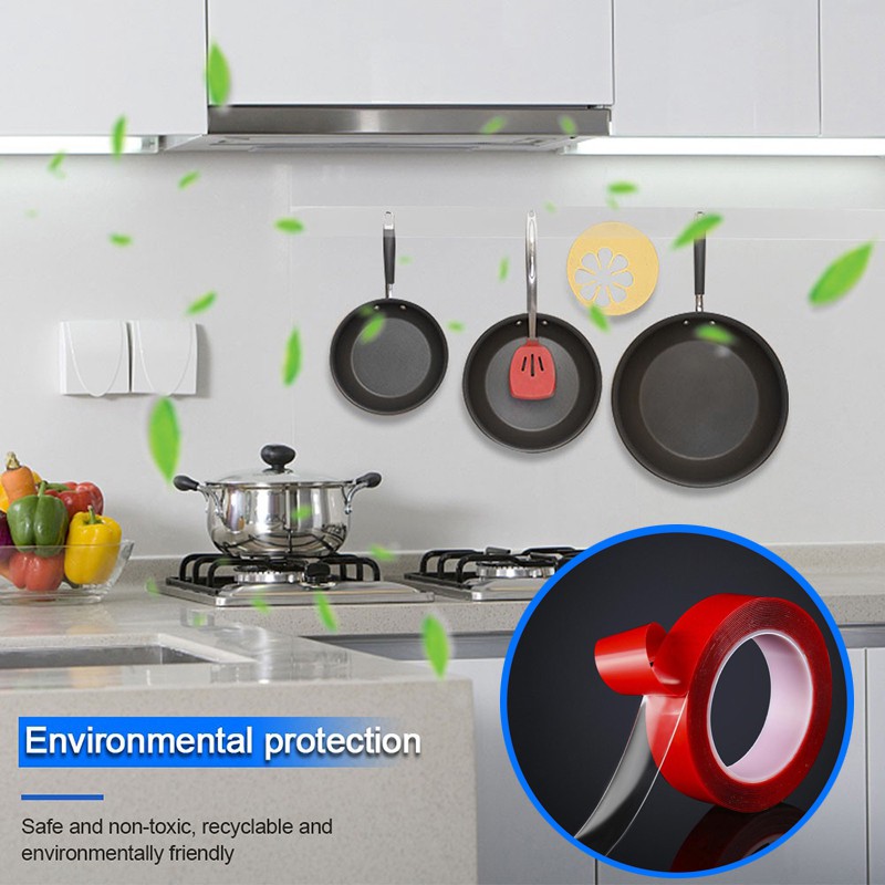 Cuộn băng keo hai mặt dài 3M rộng 6/8/10/12/15MM siêu chắc