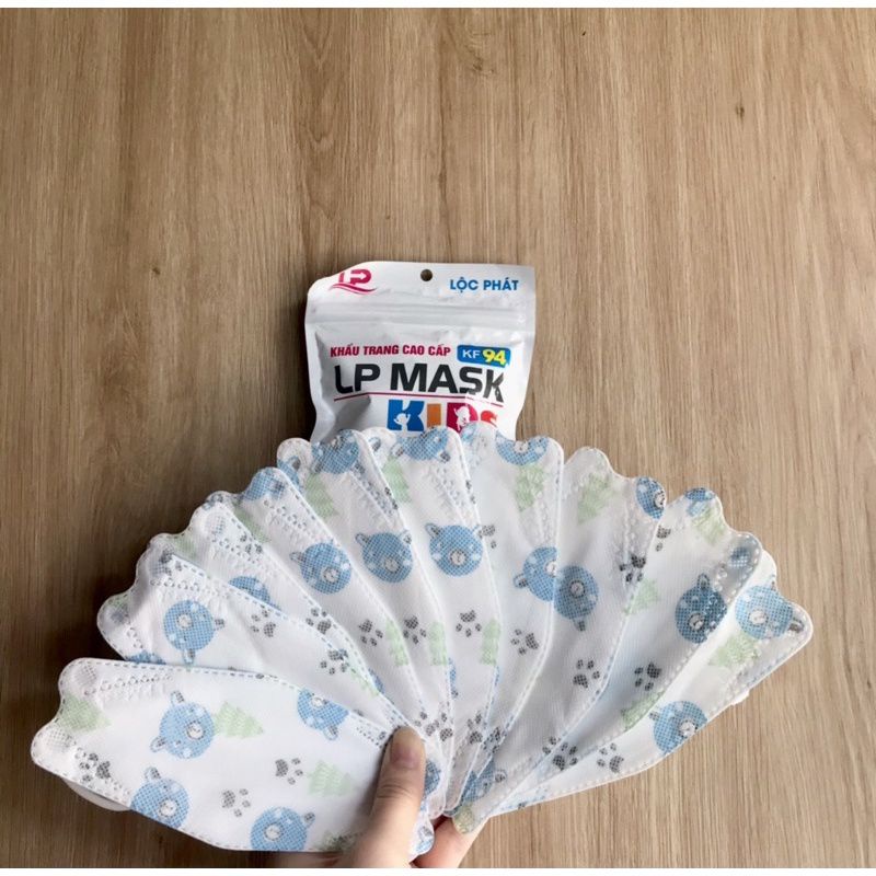10 CÁI KHẨU TRANG KF94 KHÁNG KHUẨN LP MASK 0-3 TUỔI, 4-10 TUỔI CHUẨN Hàn QUỐC  LOẠI TỐT