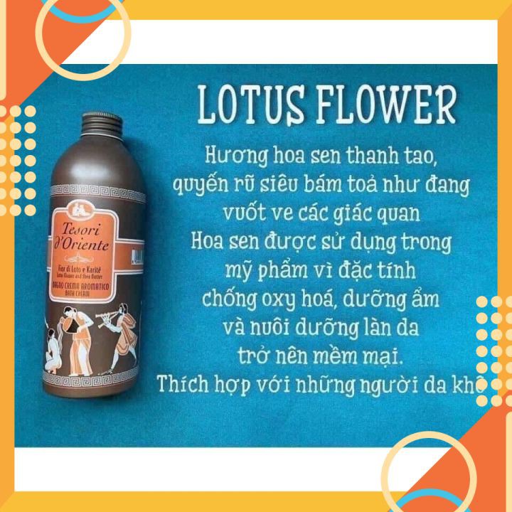 Sữa Tắm Ý Hương Nước Hoa Tesori D’Oriente Cao Cấp Italia / Chai 500ml [ CHÍNH HÃNG ] | BigBuy360 - bigbuy360.vn