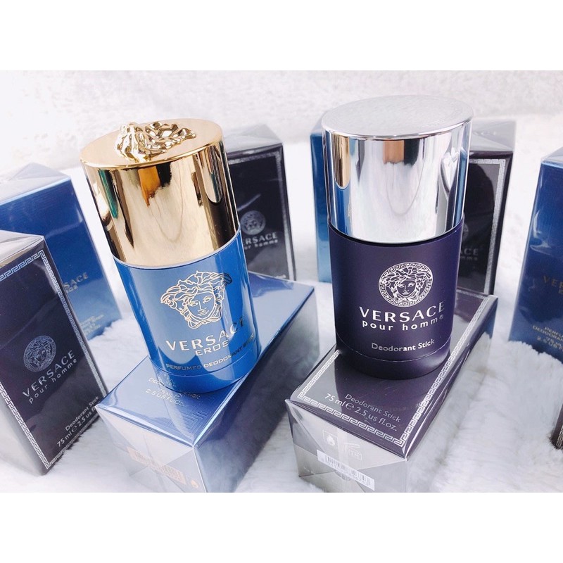 LĂN KHỬ MÙI NƯỚC HOA NAM VERSACE EROS & VERSACE POUR HOMME