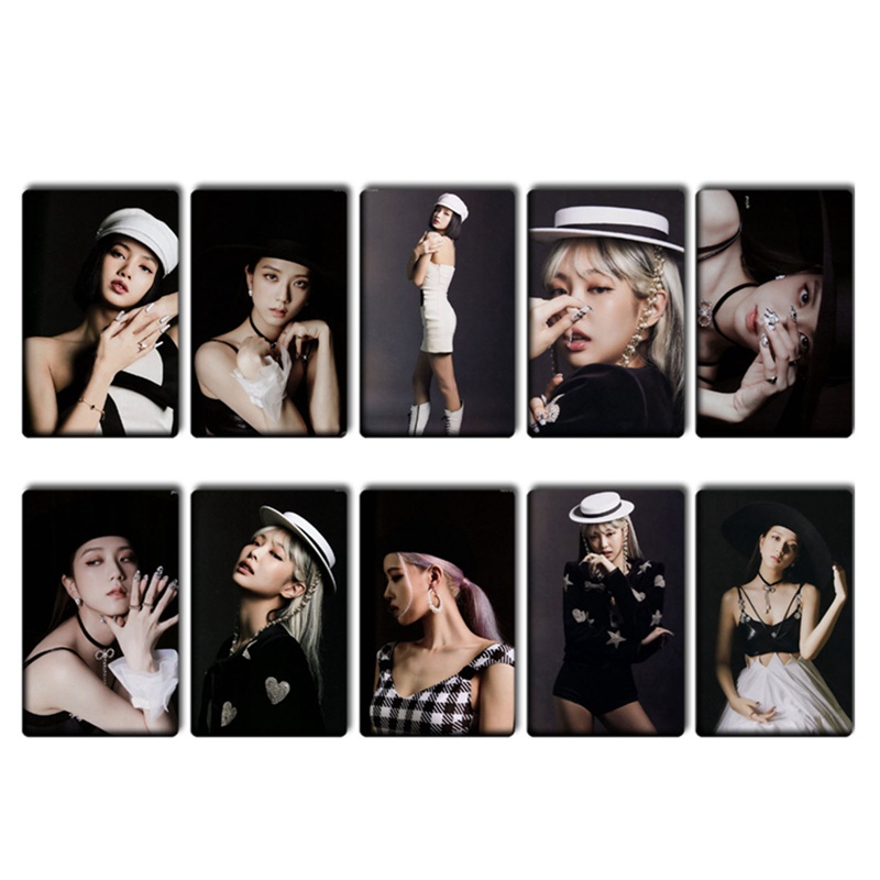 Set 10 tấm thẻ ảnh lomo hình nhóm nhạc Kpop Blackpink