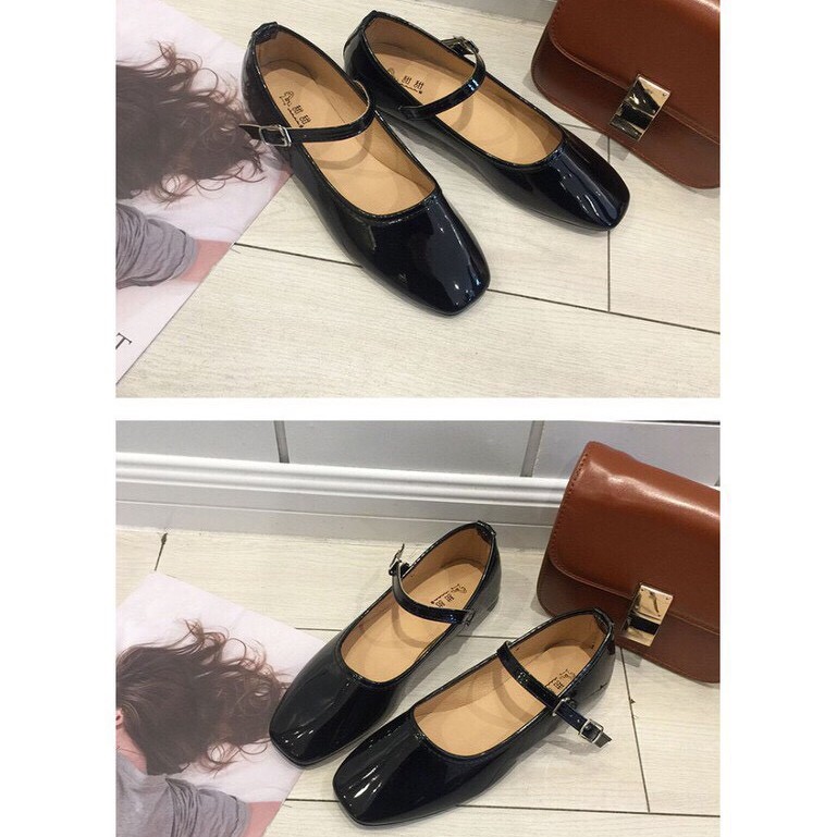 Giày bệt hài đế bằng (da bóng) xinh xắn | BigBuy360 - bigbuy360.vn