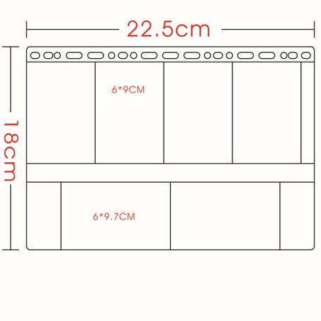 Túi nhiều ngăn size B5 (9-26 lỗ) - A4 (4 lỗ) dùng cho sổ còng
