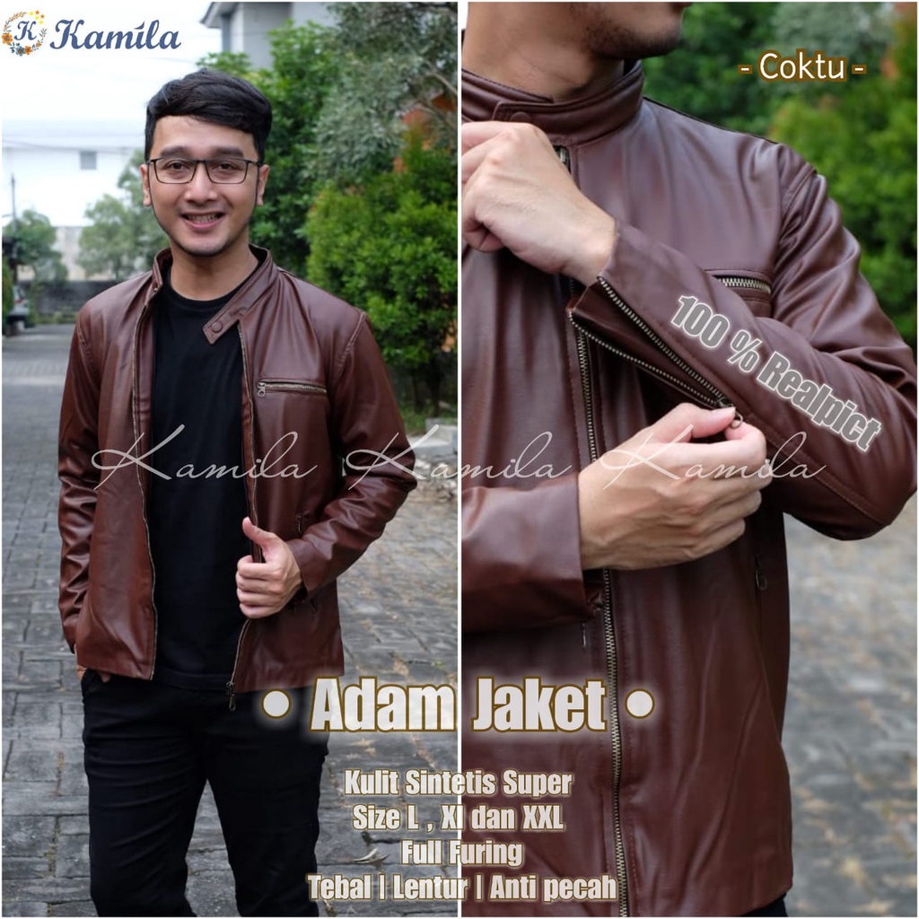 Áo Khoác blazer Bằng Da Phối Khóa Kéo Một Mảnh Ngoại Cỡ xl xxl xxl xxl Cho Nam