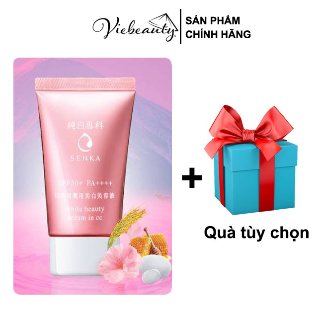 Chống Nắng Dưỡng Trắng Body Toàn Thân Senka Serum 3 trong 1 Senka White Beauty CC 40g - Vie Beauty