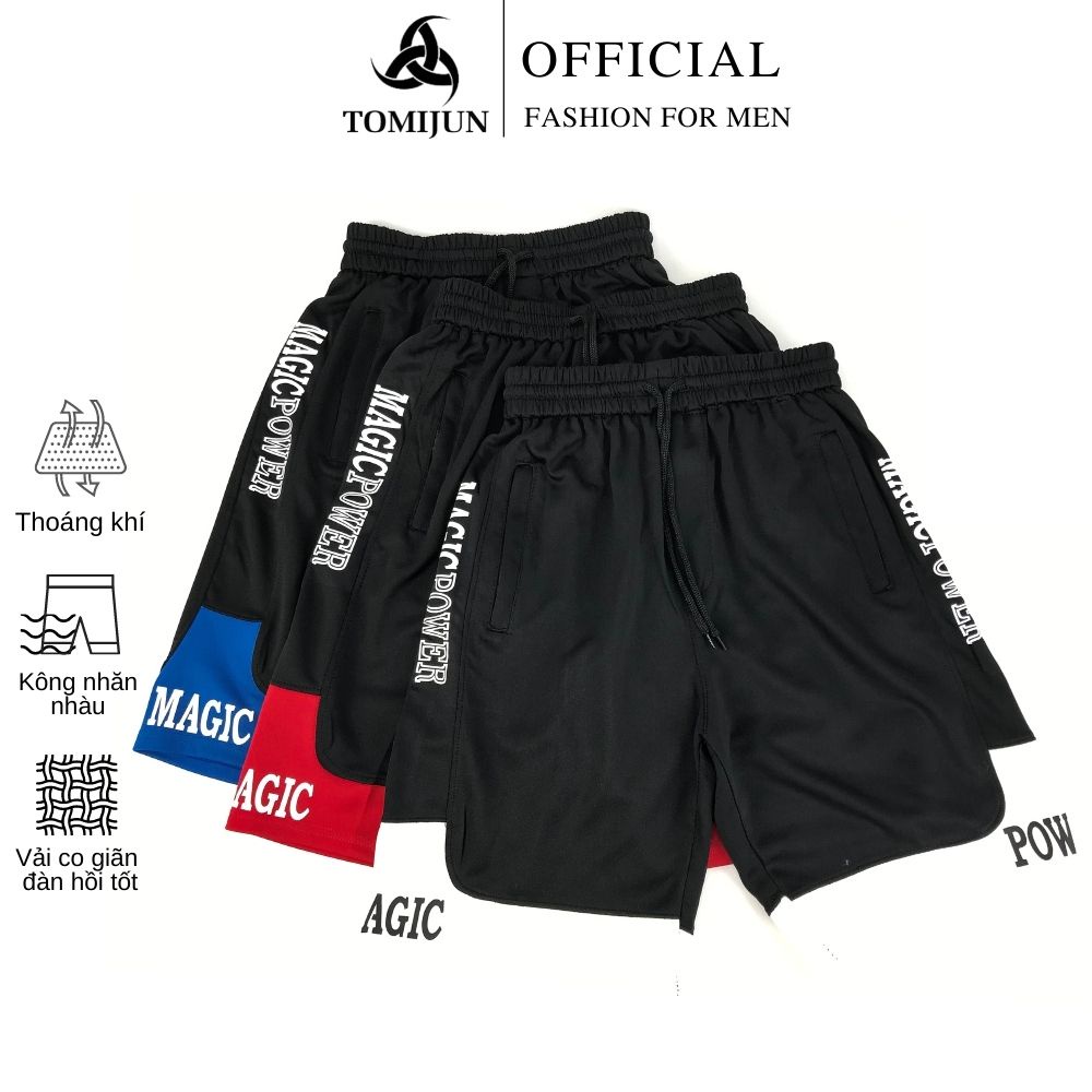 Quần short nam TOMIJUN phong cách unisex dáng rộng nhiều mẫu hot trend trẻ trung năng động