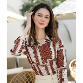 Áo Sơ Mi Lụa Cam Nacer