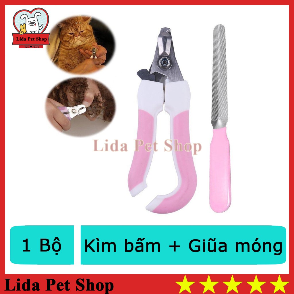 Bộ Kìm cắt móng và giũa chó mèo Grooming tool bấm móng cho thú cưng / dũa móng chó mèo ( 4711522) Bấm móng chó mèo / Cắt