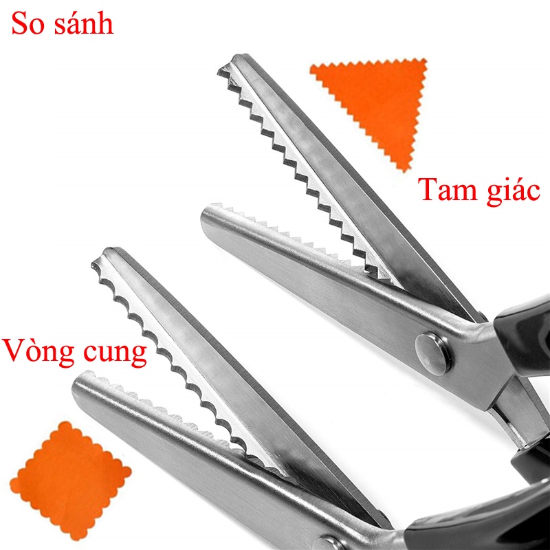 Kéo cắt vải 23.5cm thiết kế chuyên dụng cho thợ may đồ da