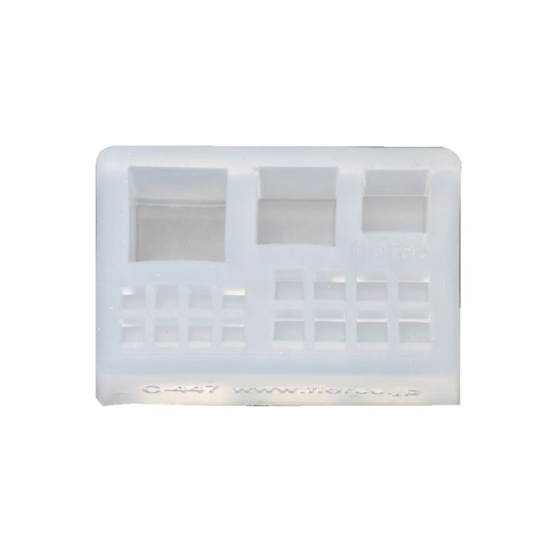 ✿ Khuôn Silicone Làm Mặt Vòng cổ / Móc Khóa Hình Khối Pha Lê Mini DIY