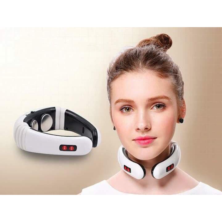 Máy Massage Điện Xung Cổ Vai Gáy 3D Thế Hệ Mới - GIảm Đau Nhức Cổ Vai Gáy