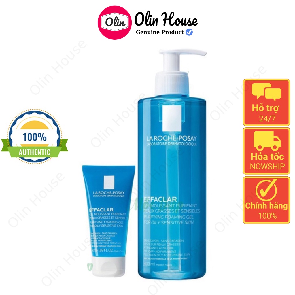 Sữa rửa mặt La Roche Posay Effaclar cho da dầu, mụn, nhạy cảm - Olin House