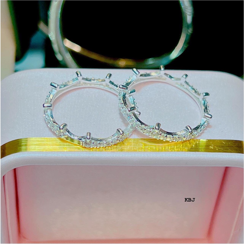 Nhẫn nữ bạc thật mẫu vương miện JQN N75