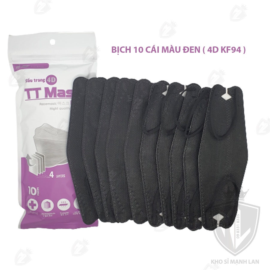 [Combo 10Gói][100Cái] Khẩu Trang 4D MASK KF94 Công Nghệ Dập Hàng Quốc - Hàng Chính Hãng Công Ty THNN Trịnh TRUNG ( T&T) | BigBuy360 - bigbuy360.vn