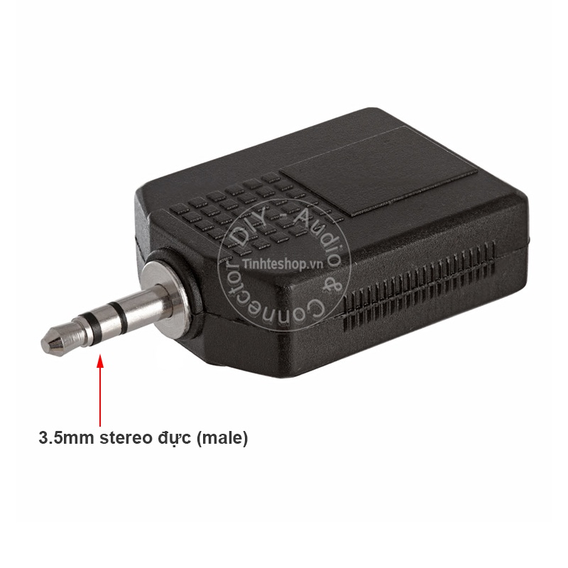Đầu đổi âm thanh 3.5mm stereo ra 2 cổng 6.5mm stereo - Đầu chia 3.5mm ra 2x6.5mm stereo