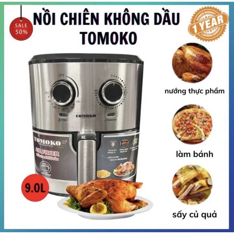 Nồi chiên không dầu TOMOKO 9lít