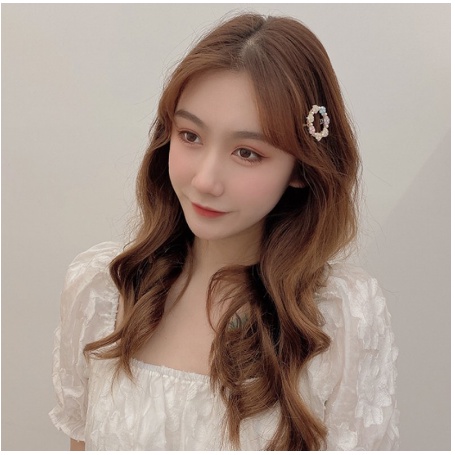 Haimeikang Simple Elegant Faux Pearl Hair Clip for Women