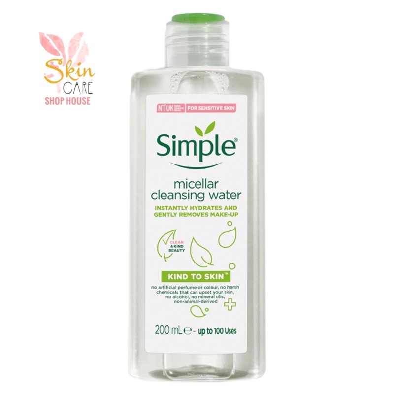 Nước Tẩy Trang Simple Micellar Cleansing Water 200ml