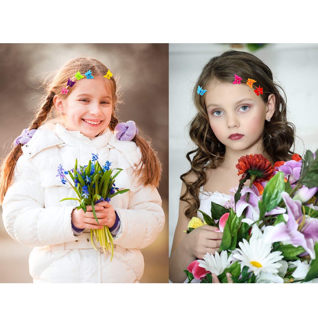 【kifli】Kẹp Tóc Hình Bươm Bướm Mini Dễ Thương Cho Bé（quà tặng ngày thiếu nhi）