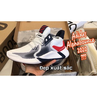 Giầy anpha.bou trắng đỏ 1:1 ( full box + free ship )
