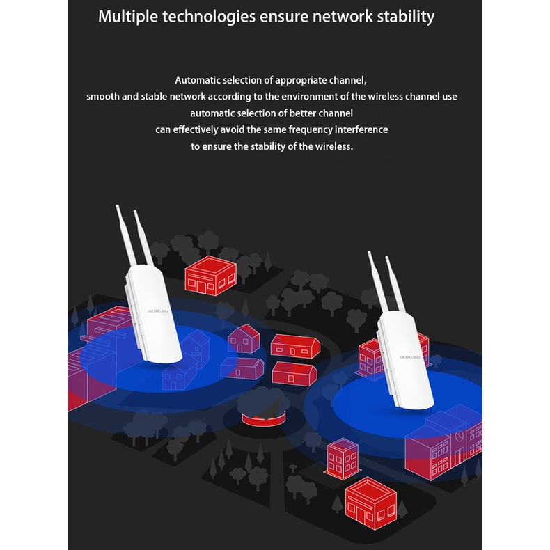 ✅ Bộ phát wifi ngoài trời Mercury MOAP1200D AP không dây băng tần kép ngoài trời 1200M