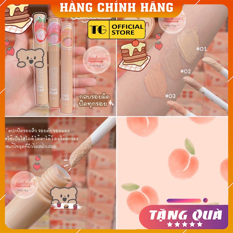 Kem Nền ❤️𝑭𝒓𝒆𝒆𝒔𝒉𝒊𝒑❤️ Kem Che Khuyết Điểm KissBeauty Concealer Long Wear Vị Trái Cây