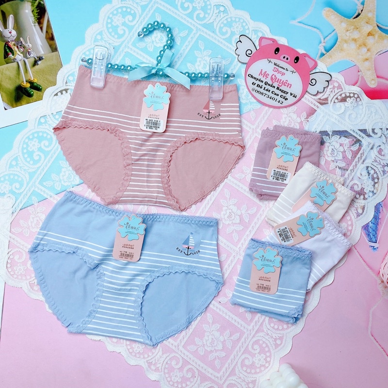 Quần lót cotton kháng khuẩn, hoạ tiết xinh xắn dễ thương chất liệu mềm mịn thấm hút tốt