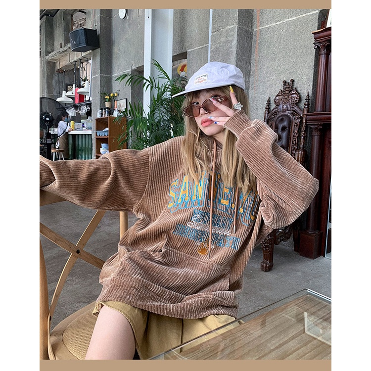 Áo Hoodies Có Nón Dài Tay Thời Trang Nữ