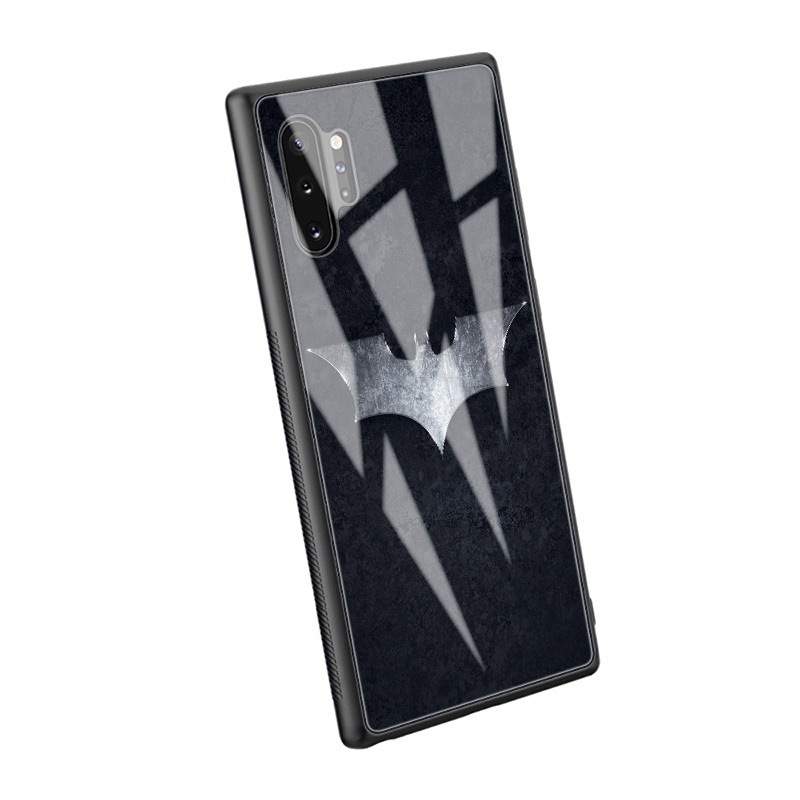 Ốp Điện Thoại Kính Cường Lực Hình Batman The Dark Knight Cho Samsung Note 8 9 10 S7 Edge S8 S9 S10 S20 Ultra Lite Plus S13