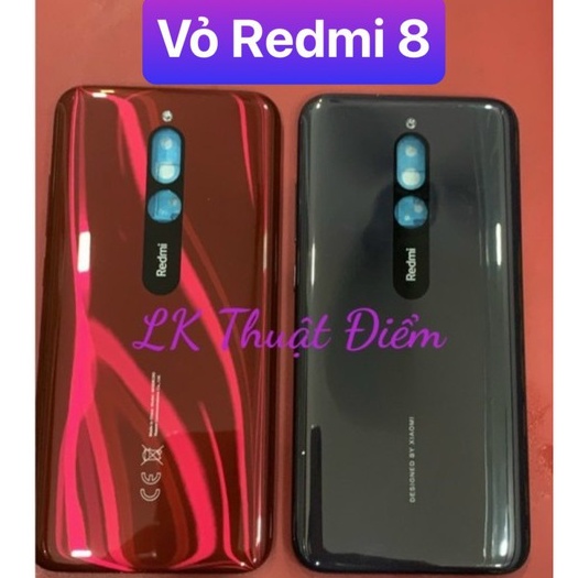 bộ vỏ xiaomi Redmi 8 loại zin đẹp đắt - gồm lưng,sườn,phím