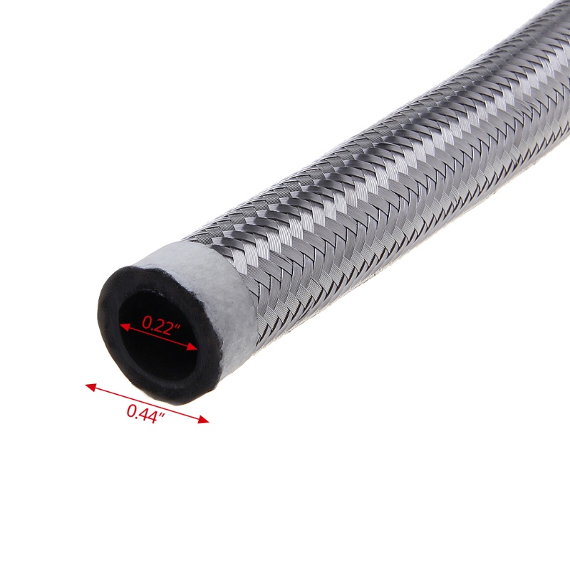 Dây Dẫn Nhiên Liệu AN4 AN6 AN8 AN10 Bằng Nylon Bện Dây Thép Thông Dụng Cho Xe Hơi