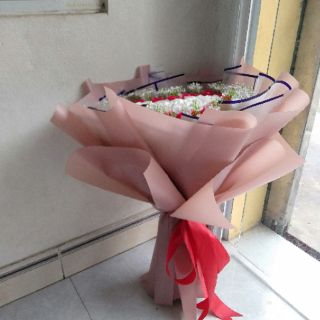 Bó  hoa sáp  hình trái tim