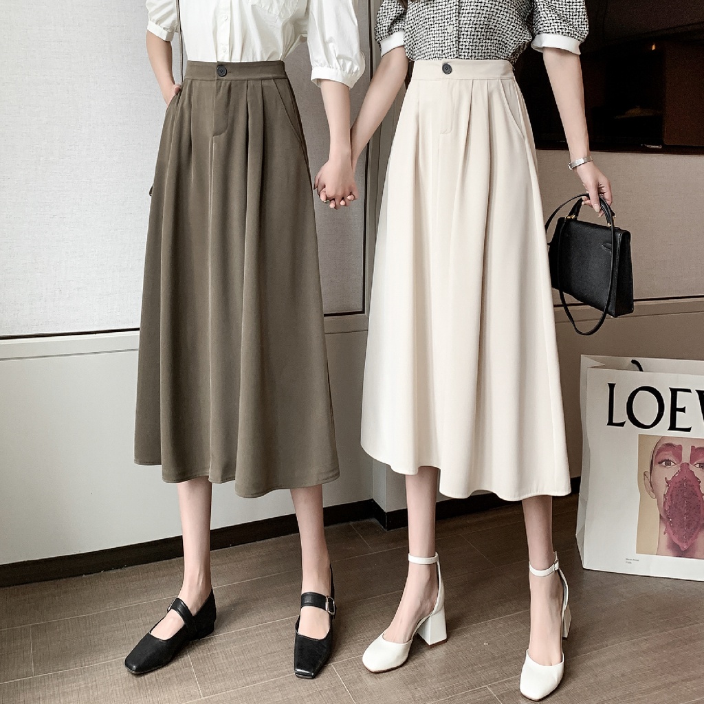 Chân váy SUXI dáng chữ A phong cách cổ điển