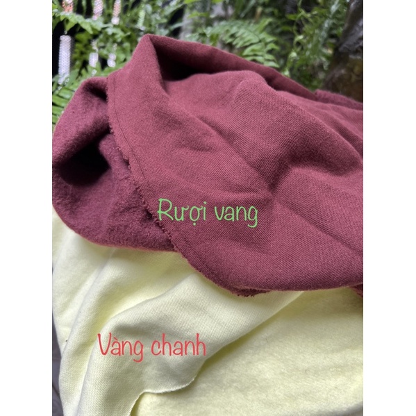 Vải thun nỉ cotton 2c