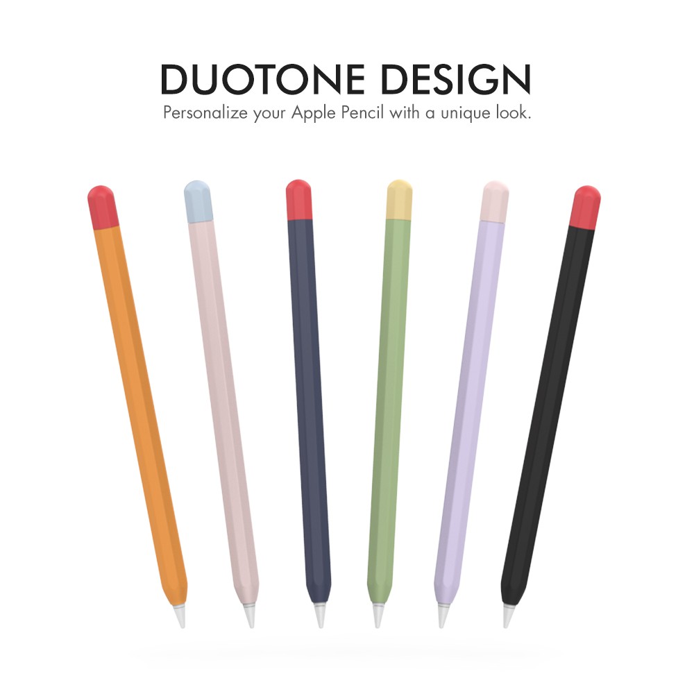 Ốp Case Apple Pencil 1 Silicone Cao Cấp Kiểu Bút Chì Kèm Dây Chống Rớt Đầu Sạc Chính Hãng  AHA STYLE