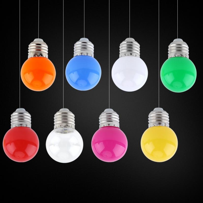 Bóng đèn LED tròn nhiều màu 1W E27 | WebRaoVat - webraovat.net.vn