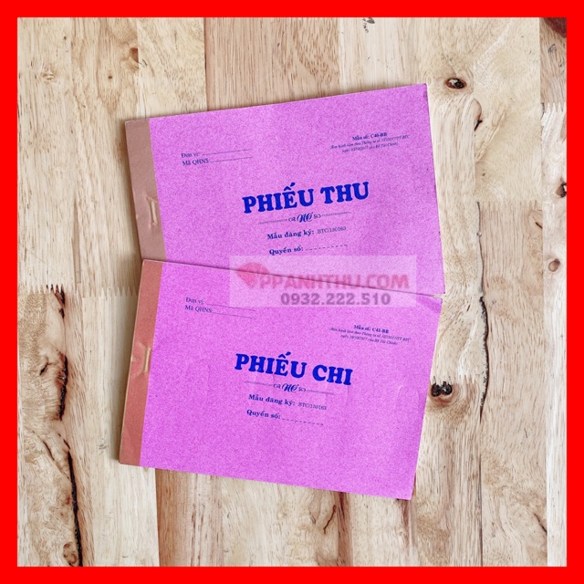 PHIẾU THU CHI 1 LIÊN 40 TỜ