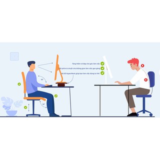 Kệ bàn gỗ óc chó HyperWork (Màu Nâu)