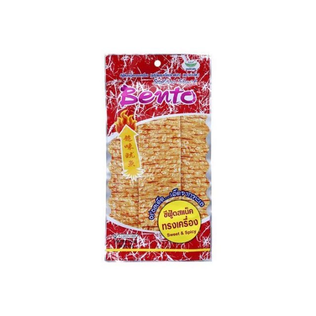 Snack mực giòn Bento loại to 20gr thái lan đủ vị