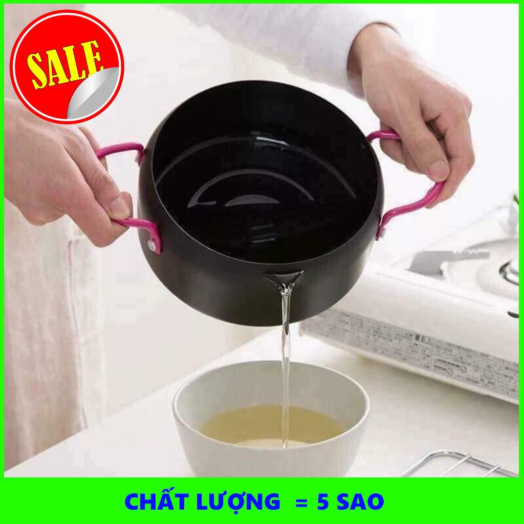 Nồi chiên lọc dầu, nồi chiên sâu lòng 18cm dùng cho bếp ga, bếp từ, bếp hồng ngoại - Kèm khay hứng  - NOILOCDAU