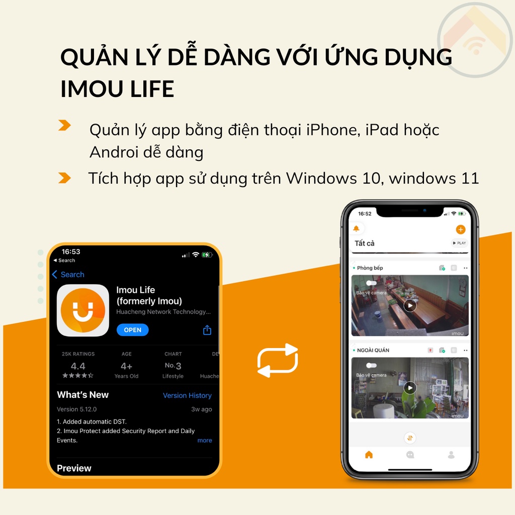 Camera giám sát IMOU Ranger 2 A2 FullHD Wifi 2MP cảm biến CMOS định dạng H264 đàm thoại 2 chiều