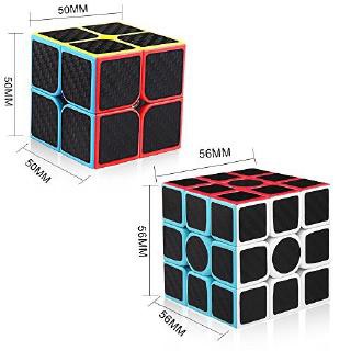 2 Khối Rubik 2x2 + 3x3 Carbon MoYu. Rubic 2x2x2 3x3x3 Xoay Trơn