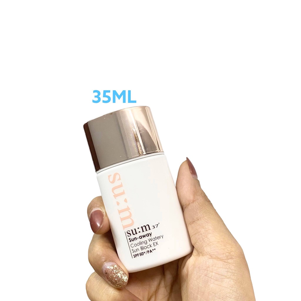 Lọ kem chống nắng Sum 37 là mát da, cấp ẩm cho da - Su:m37 Sun-Away Cooling Watery SPF50+ PA++ 50ml